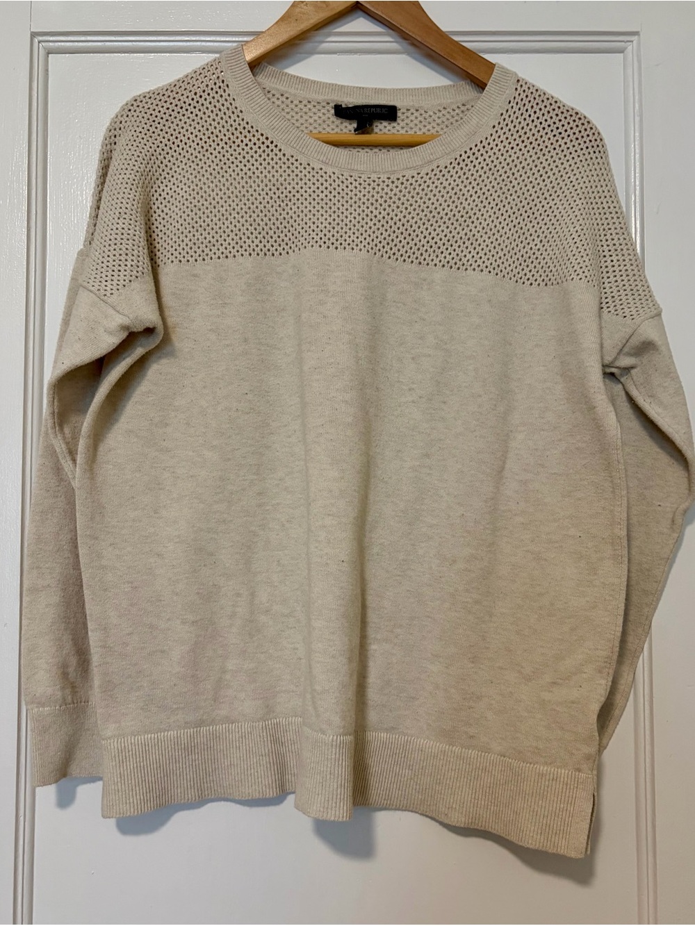 Knit Sweater in Light Beige